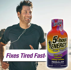 5-hour ENERGY grape ingredients with B vitamins for daily energy support