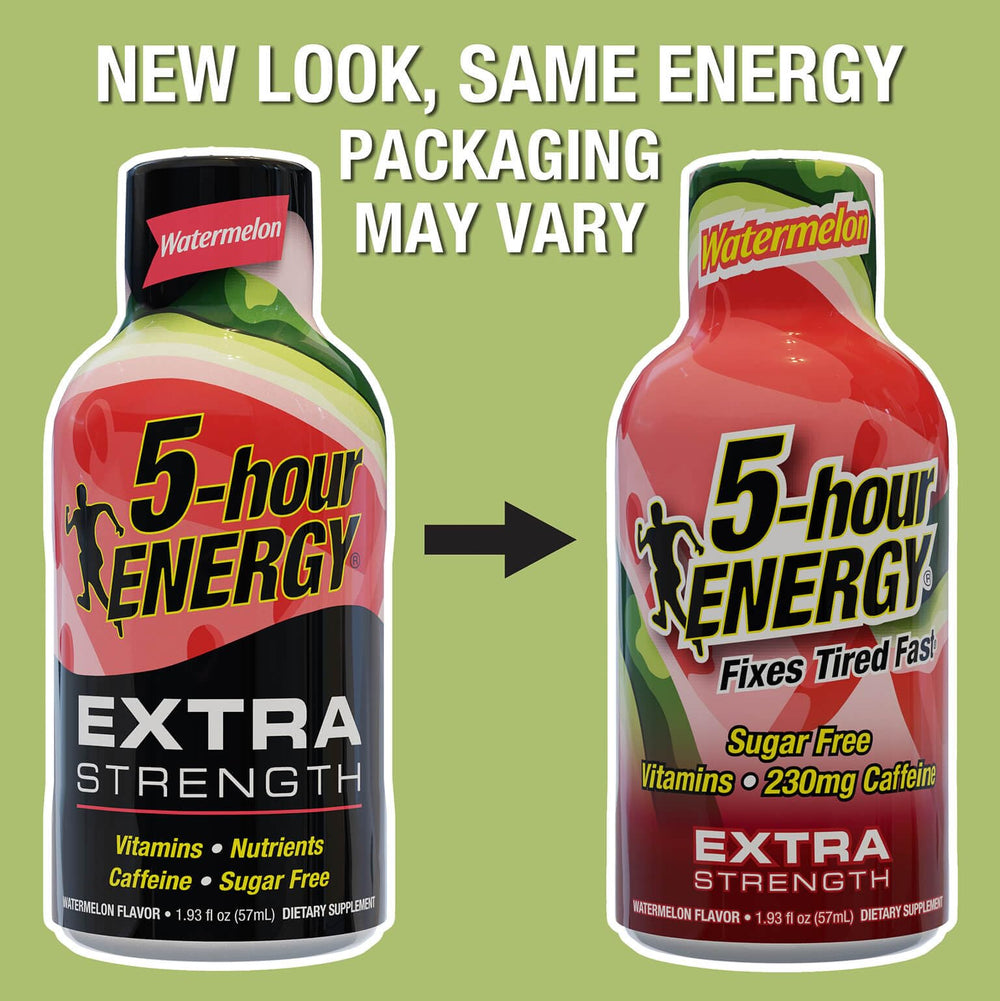 5-hour ENERGY Watermelon on a desk for an alert start to meetings.