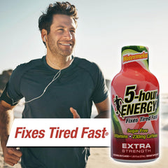 5-hour ENERGY Watermelon shot in a gym bag for pre-workout focus.