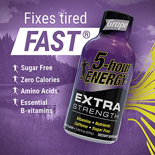 5-hour ENERGY zero-sugar calorie-free label emphasizes guilt-free energy