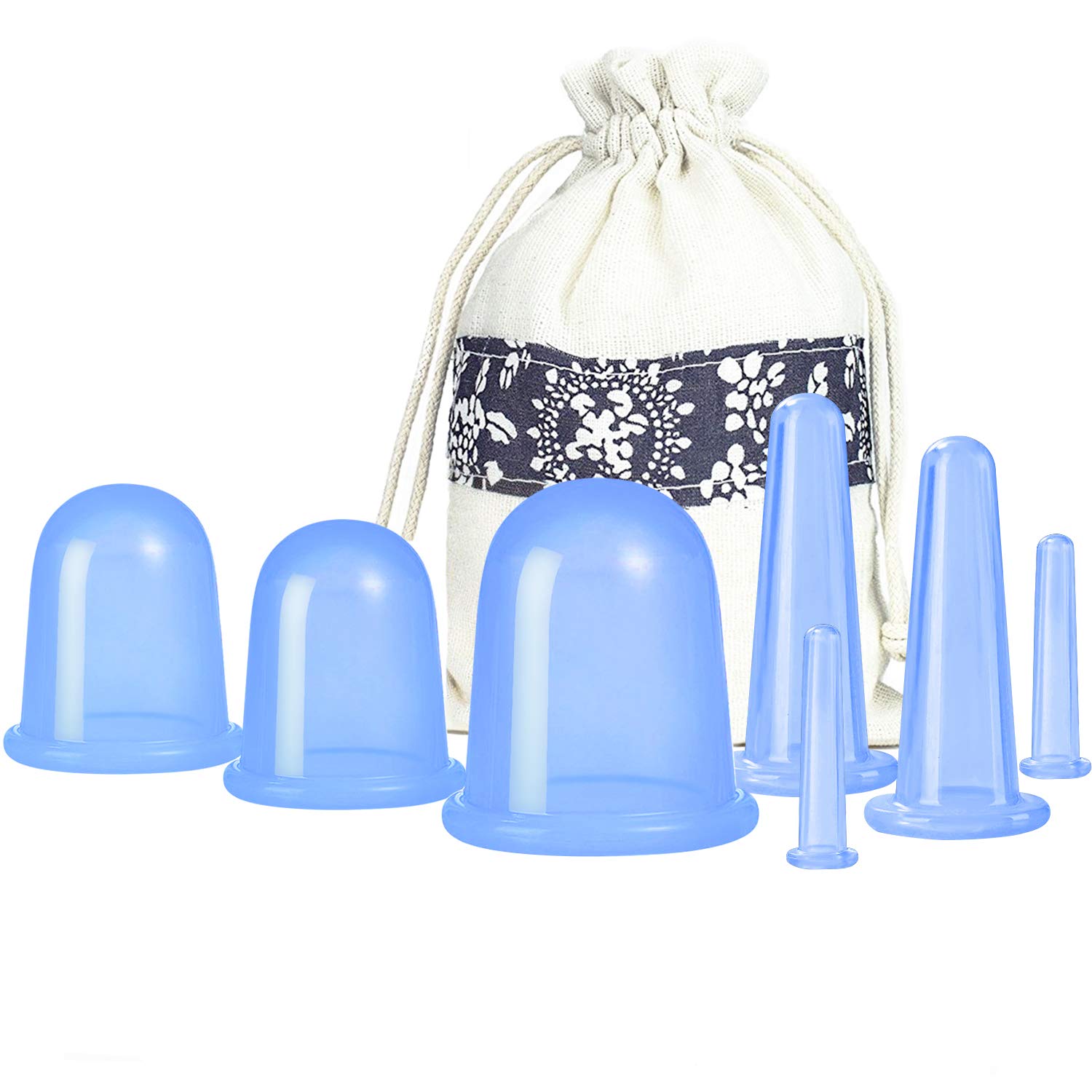 500-miles cupping therapy eye cups with soothing silicone for gentle eye massages