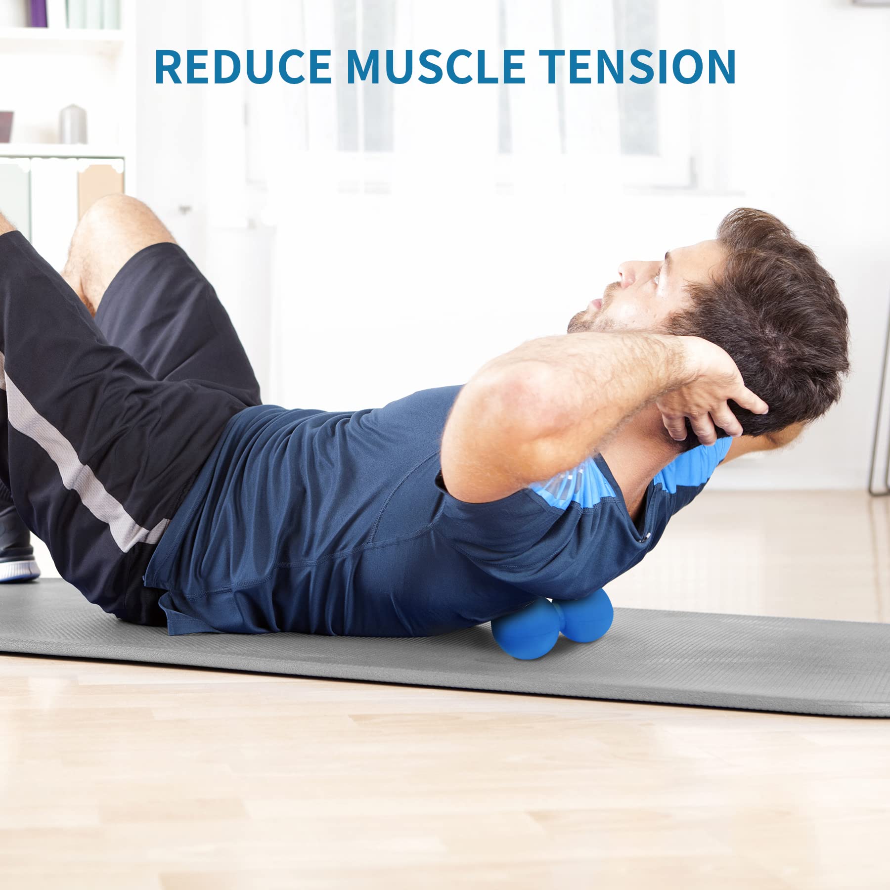 5BILLION FITNESS Peanut Massage Ball workout guide helps you learn release techniques.