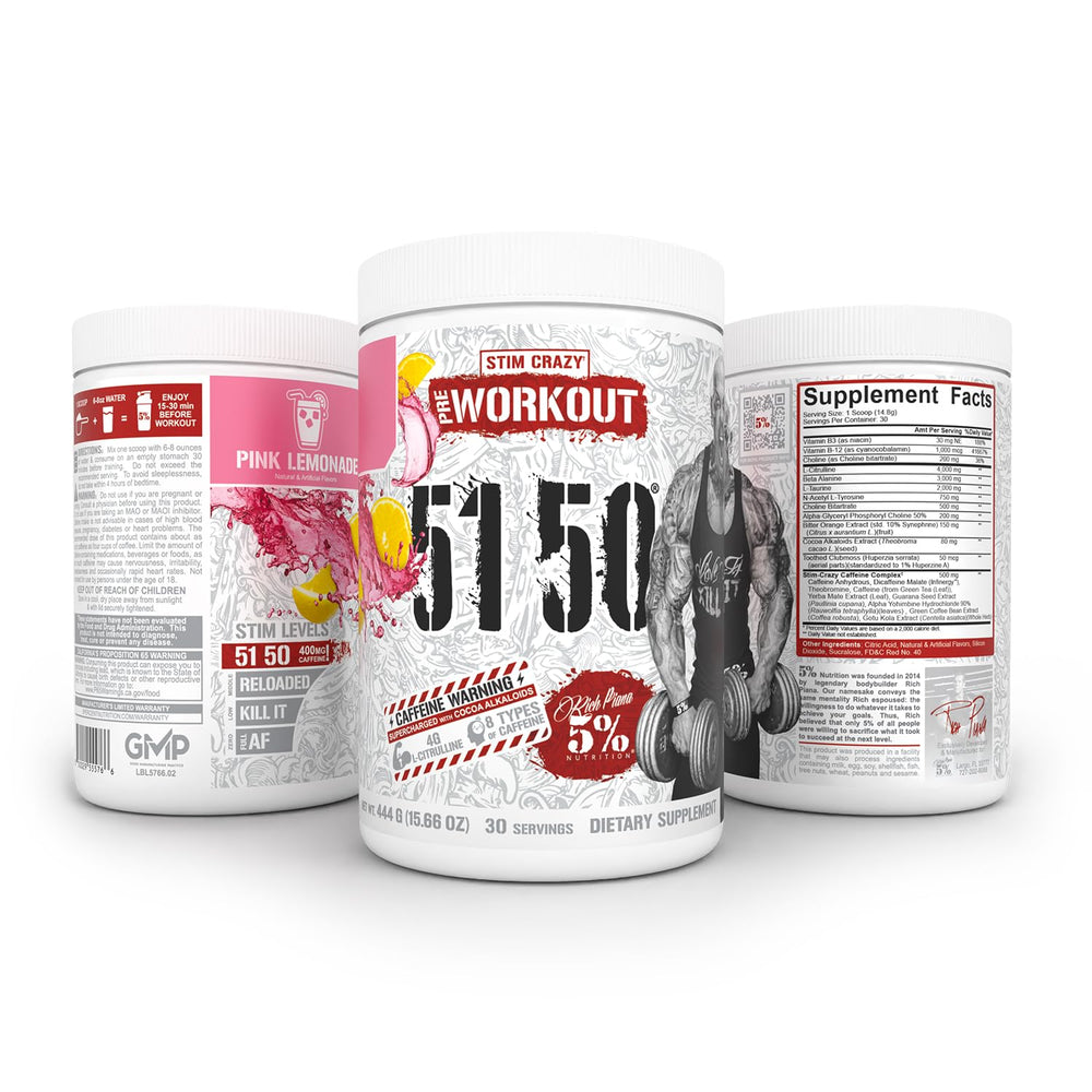 Mixing Rich Piana 5150 in water for easy pre-workout preparation