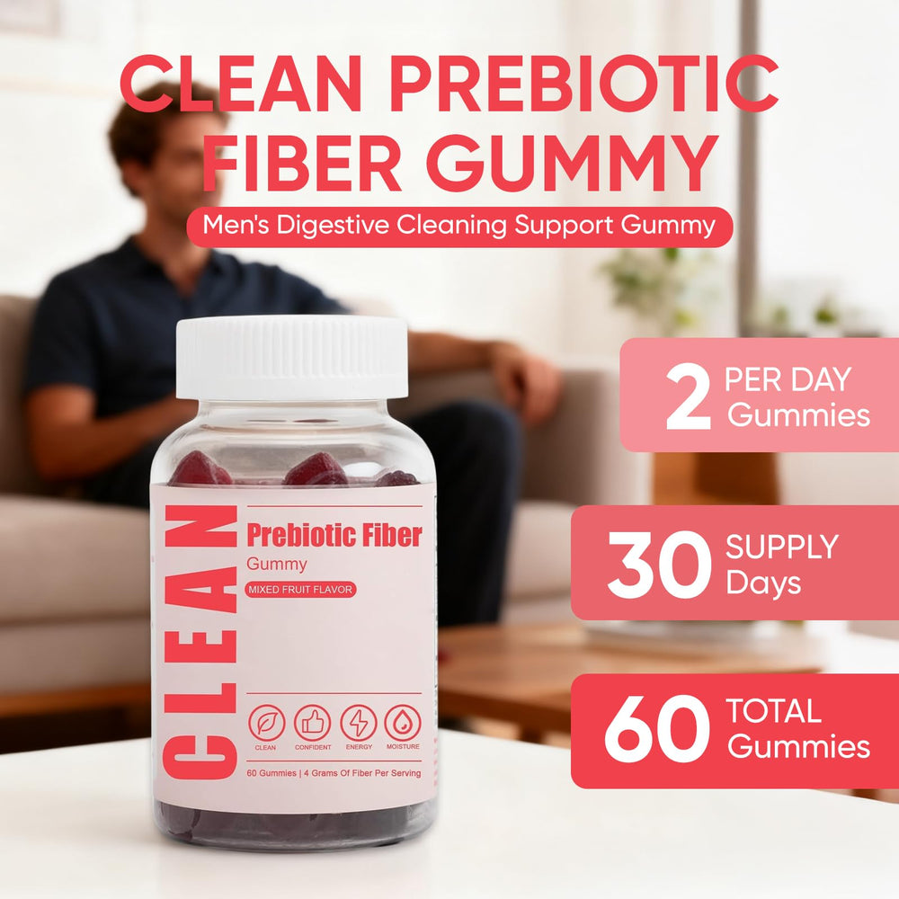 6525080 Clean Prebiotic Gummy on-the-go bottle for busy days