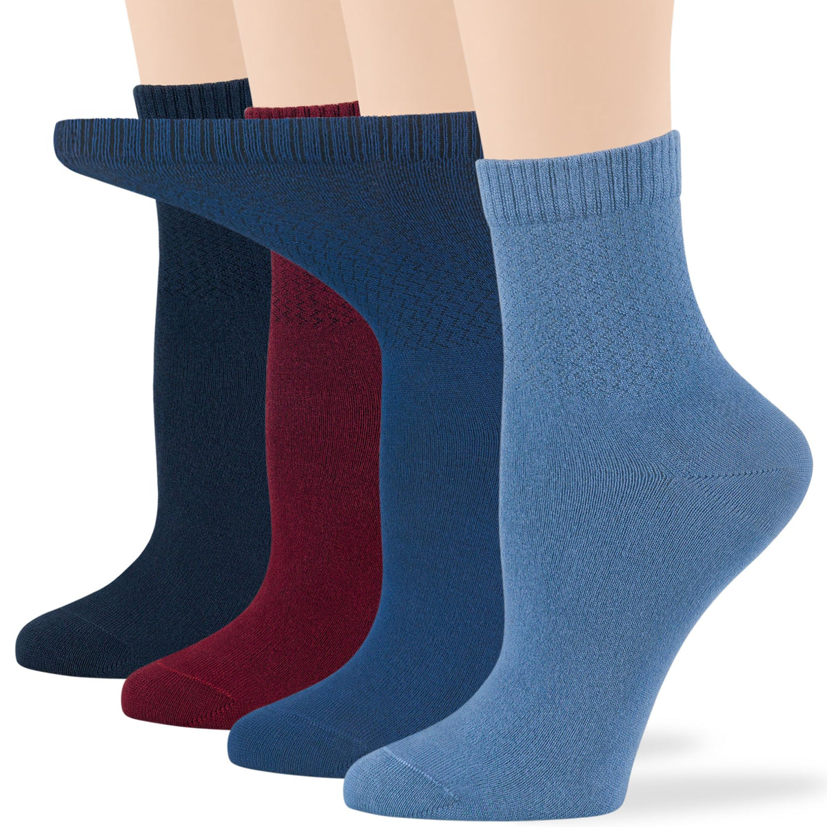 7BIGSTARS KINGDOM seamless-toe dark navy quarter socks for all-day comfort