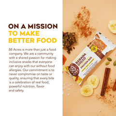 88 Acres banana bread bar enjoyed on the go