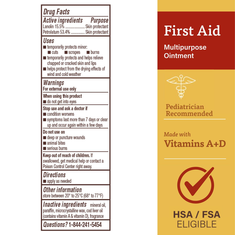 A+D protege y hidrata la piel seca de manos y labios