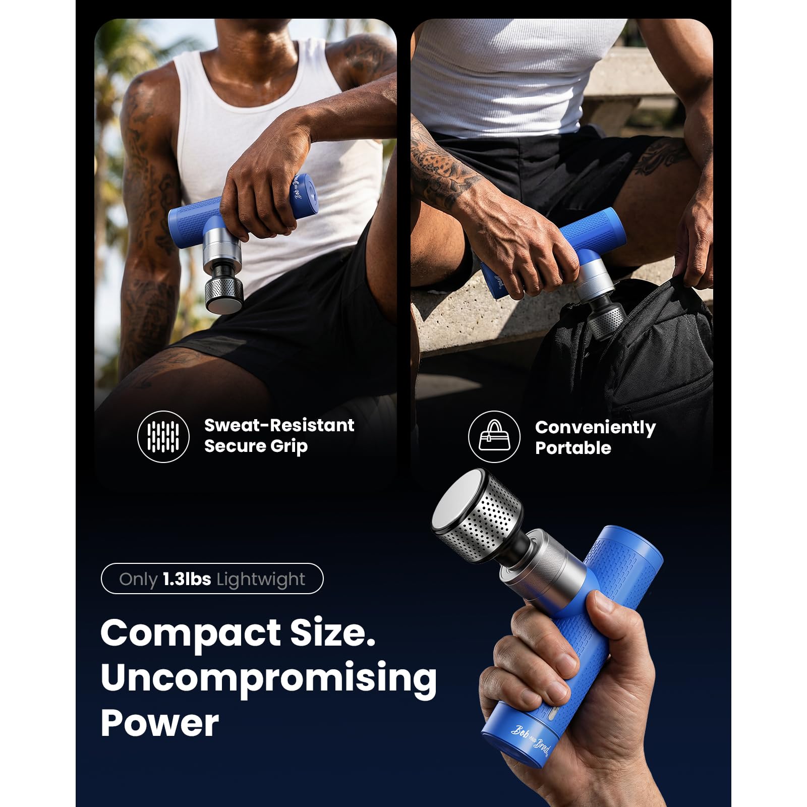 A7 Pro ergonomic non-slip grip supports confident use during workouts.