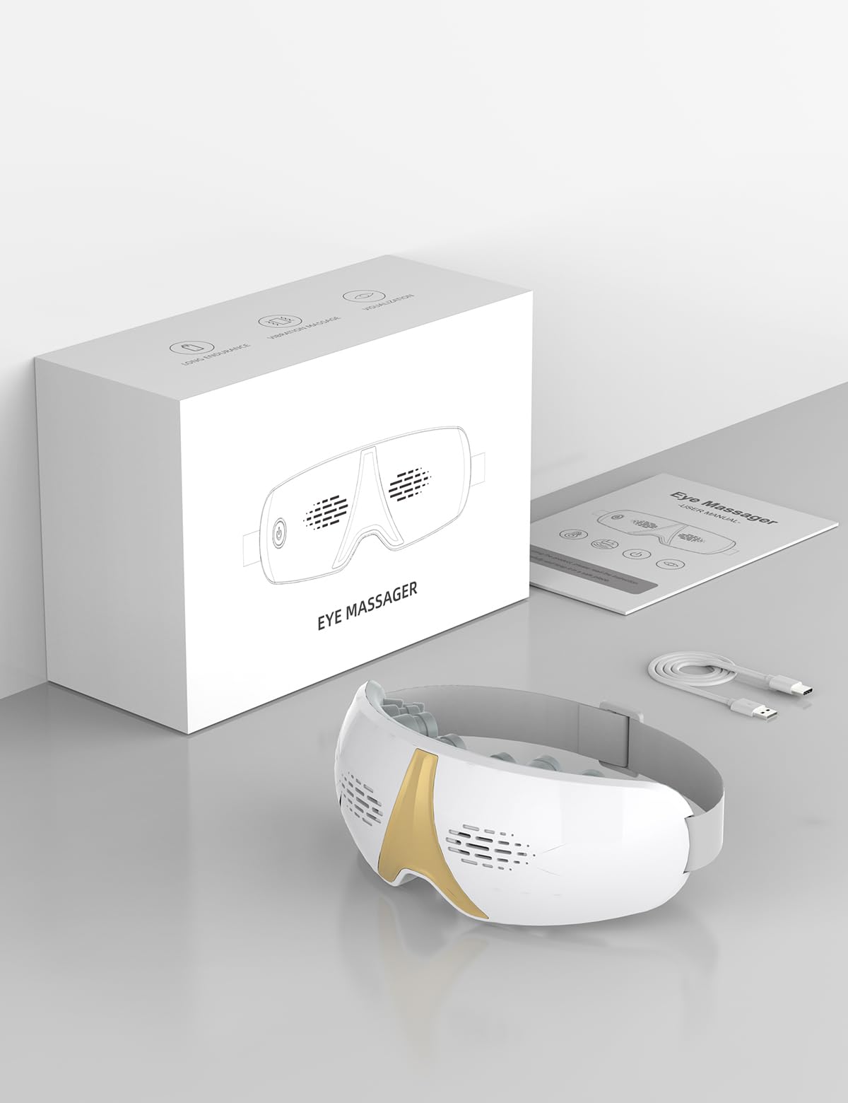 A9life Eye Massager rotating nodes close-up.