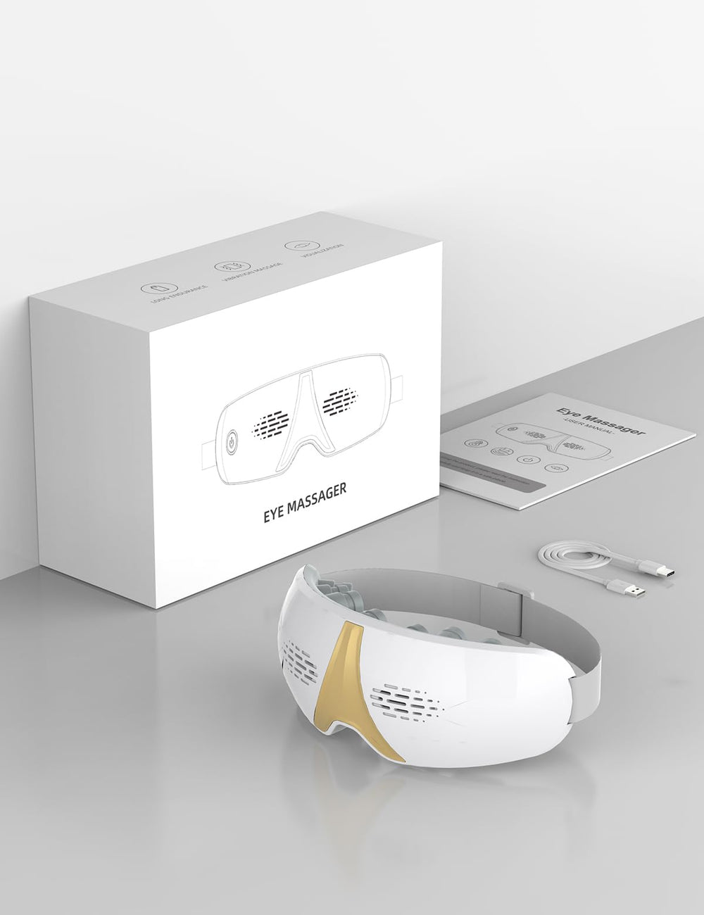 A9life Eye Massager rotating nodes close-up.