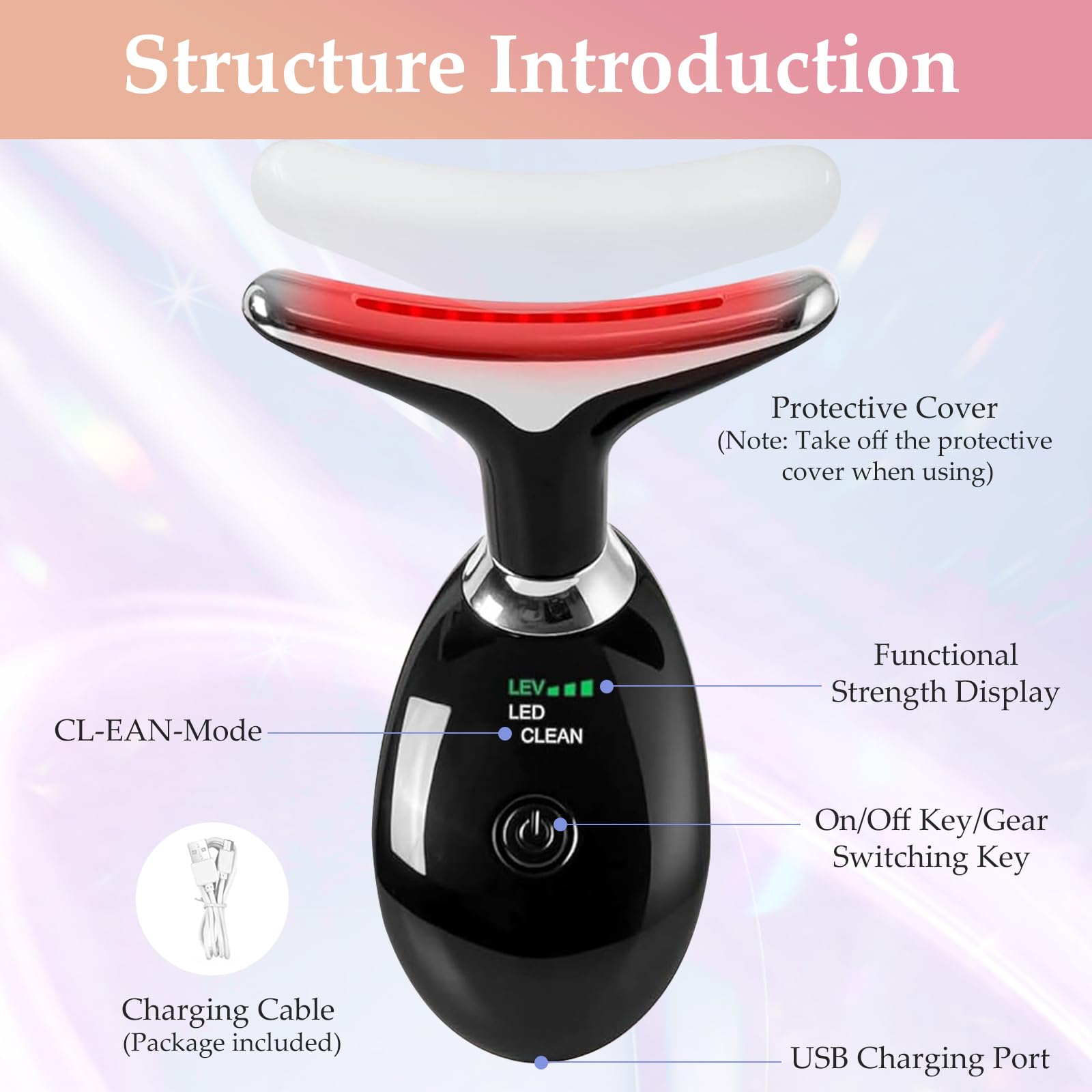 AAJP portable rechargeable massager ideal for on-the-go skincare