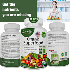 Close-up of alfalfa, broccoli and spinach in AAMATEC LIFE capsules