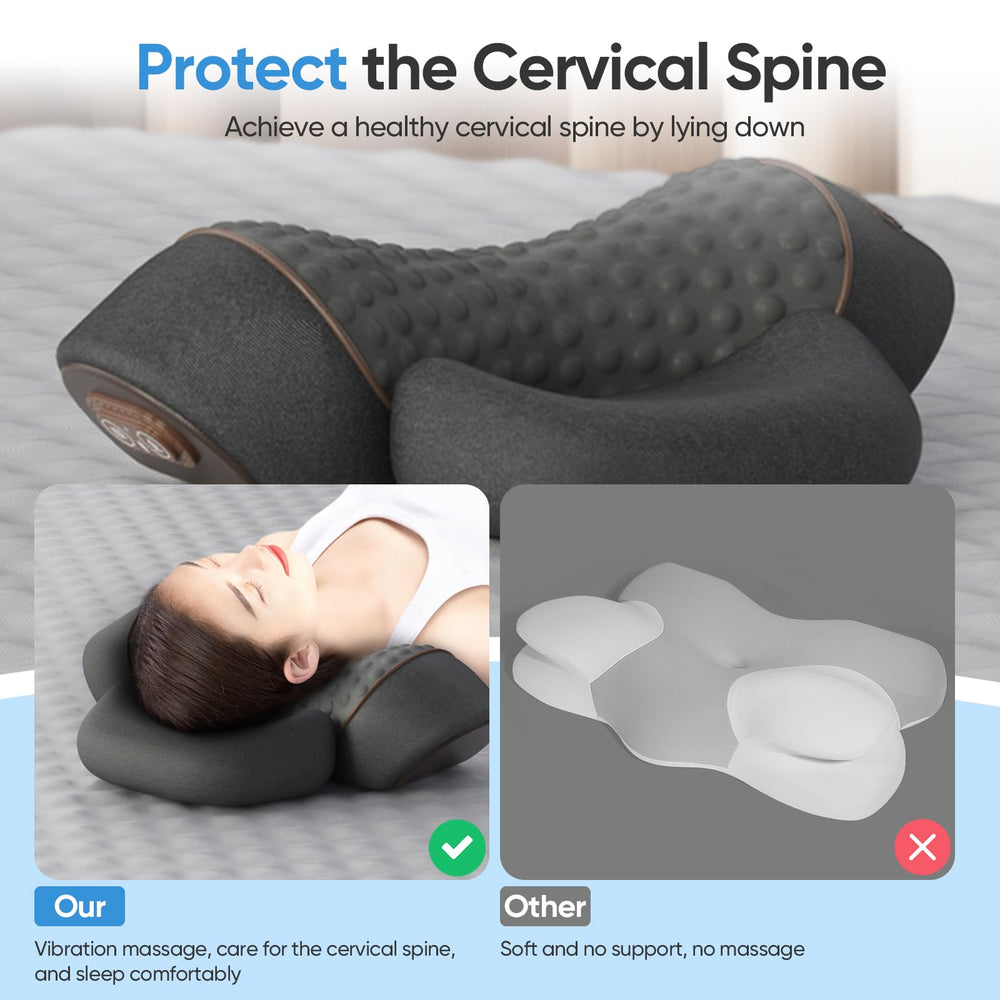 AASMAAN neck massager pillow in use promoting daily neck care routine