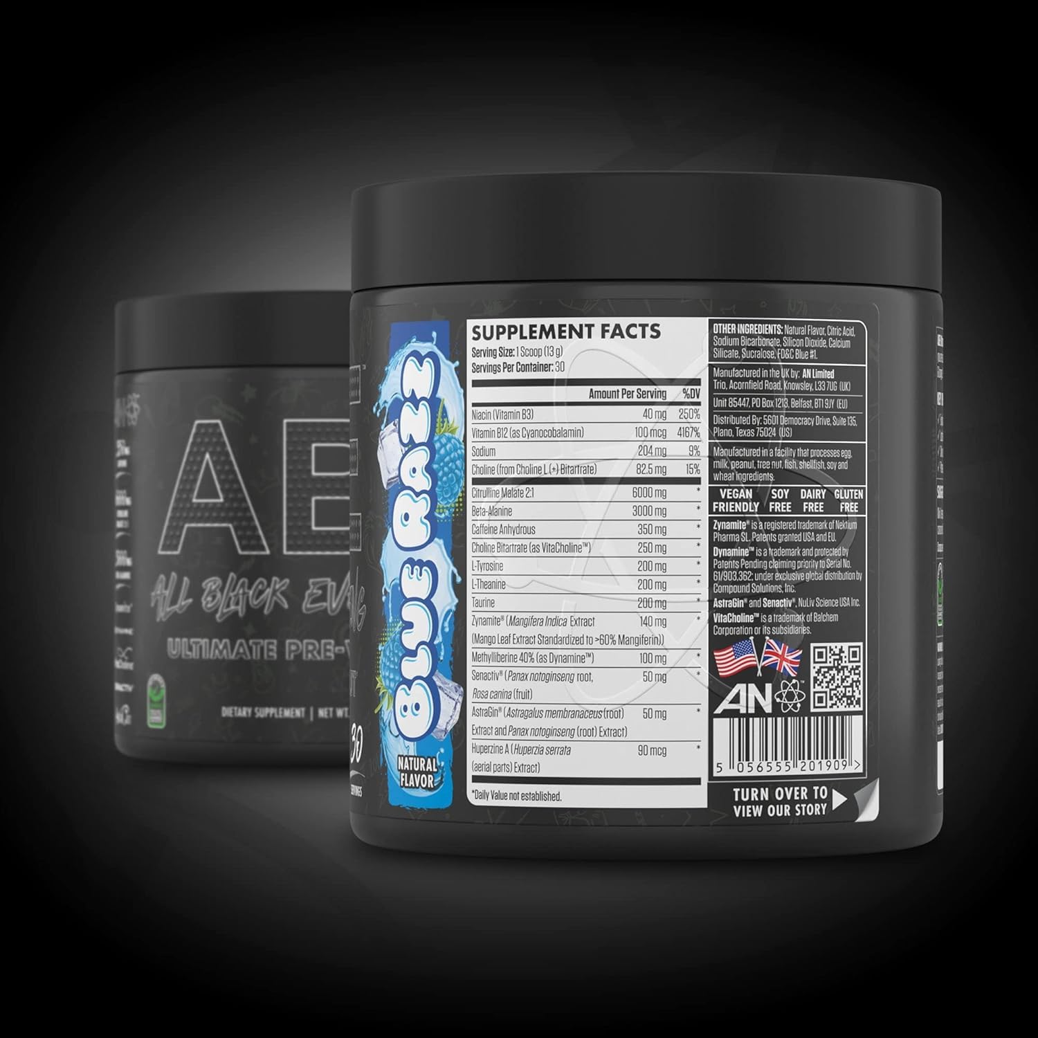 Safety seal on ABE All Black Everything product in GMP-certified facility