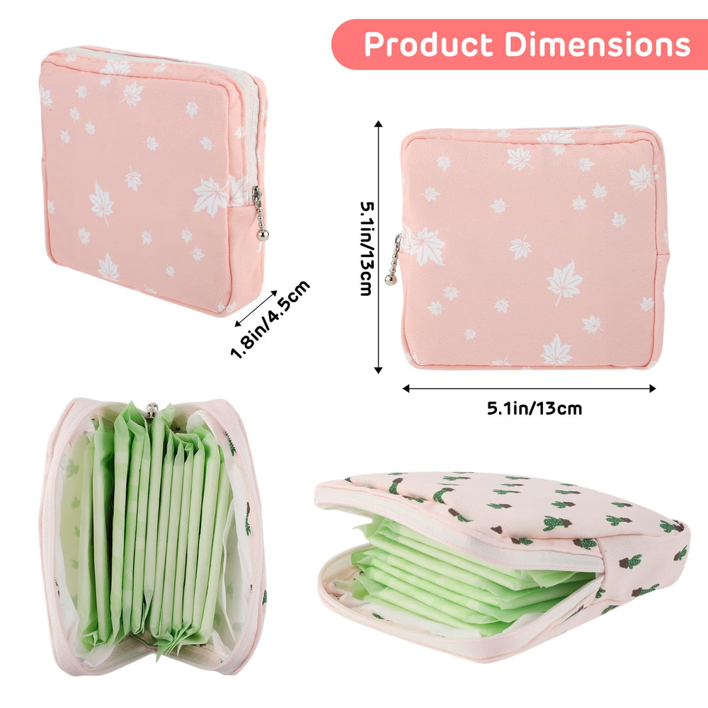 Abeillo sanitary napkin storage bag dots pattern offers discreet daily organization