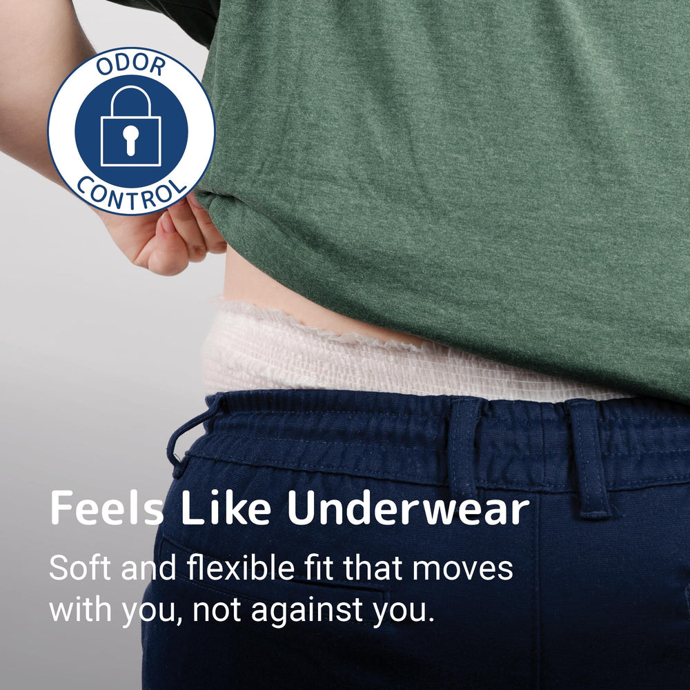 Abena Pants L3 elastics and design deliver 360° protection for day and night.