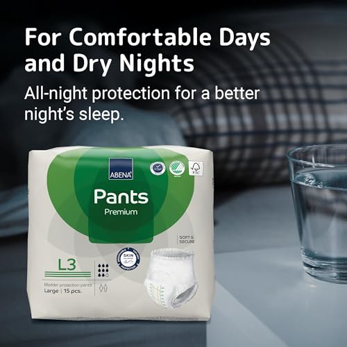 Abena Pants L3 barriers and elastics provide leakage protection.