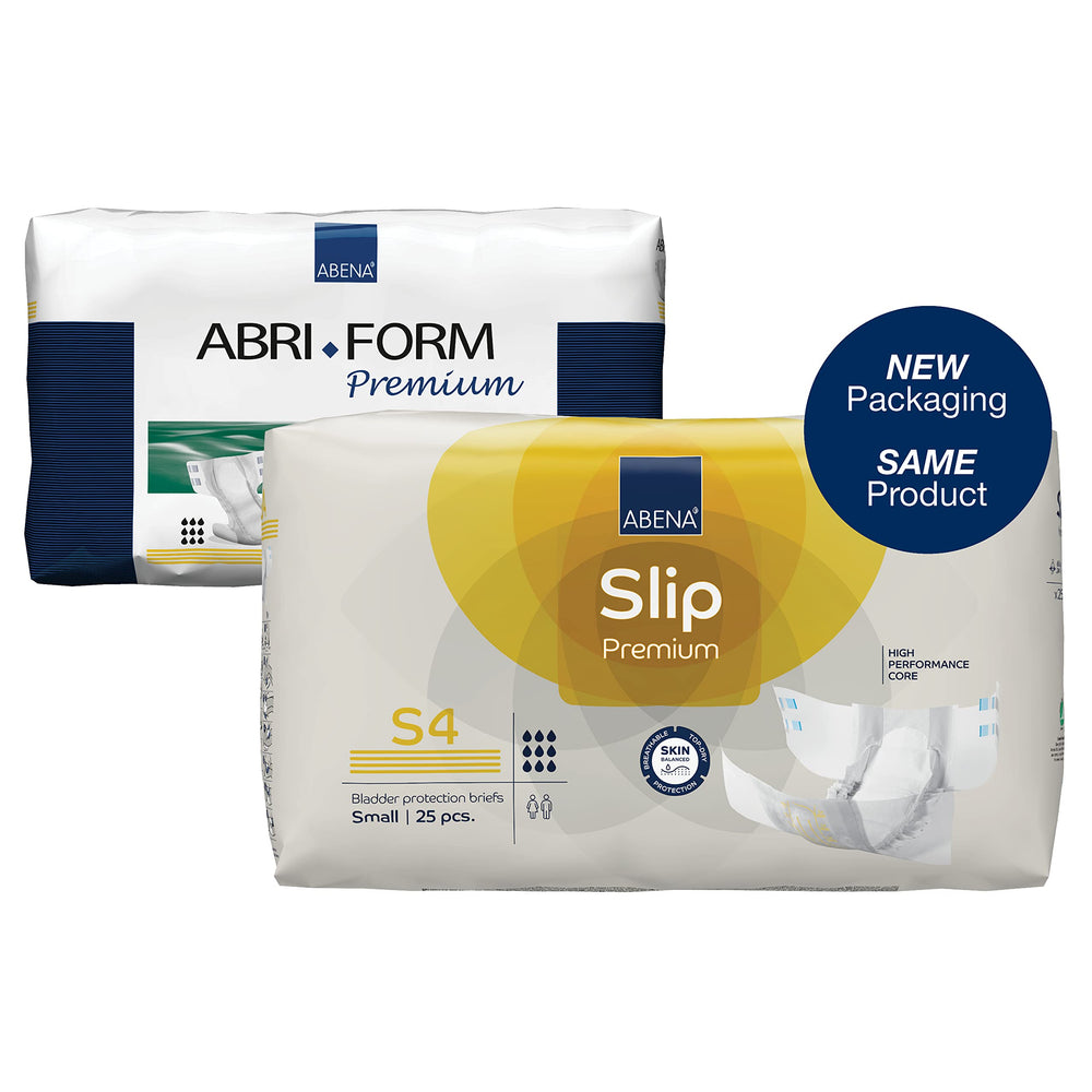 Abena Slip Premium offers three absorbency levels for customizable protection.