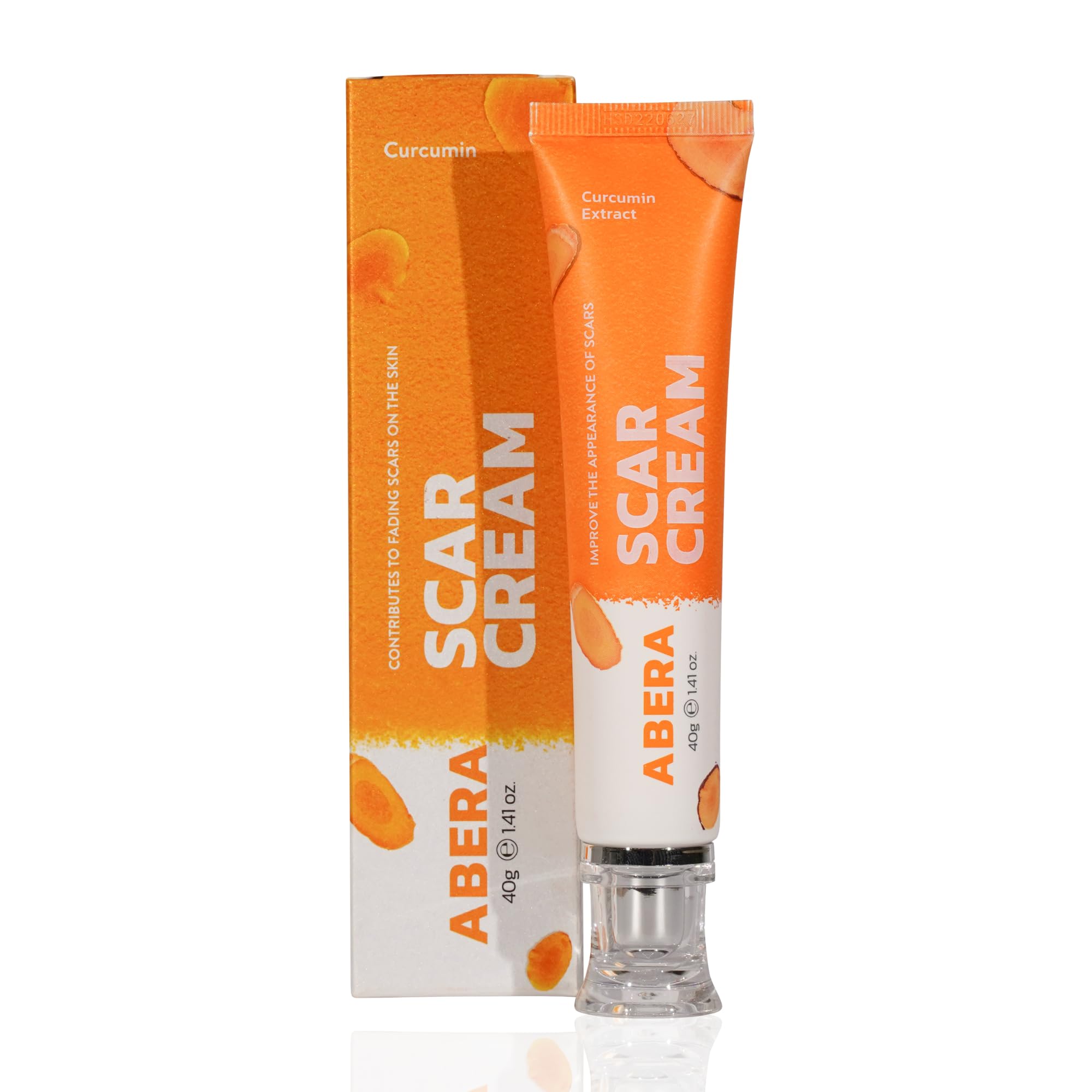 ABERA red turmeric scar cream tube for daily wound care and scar support.