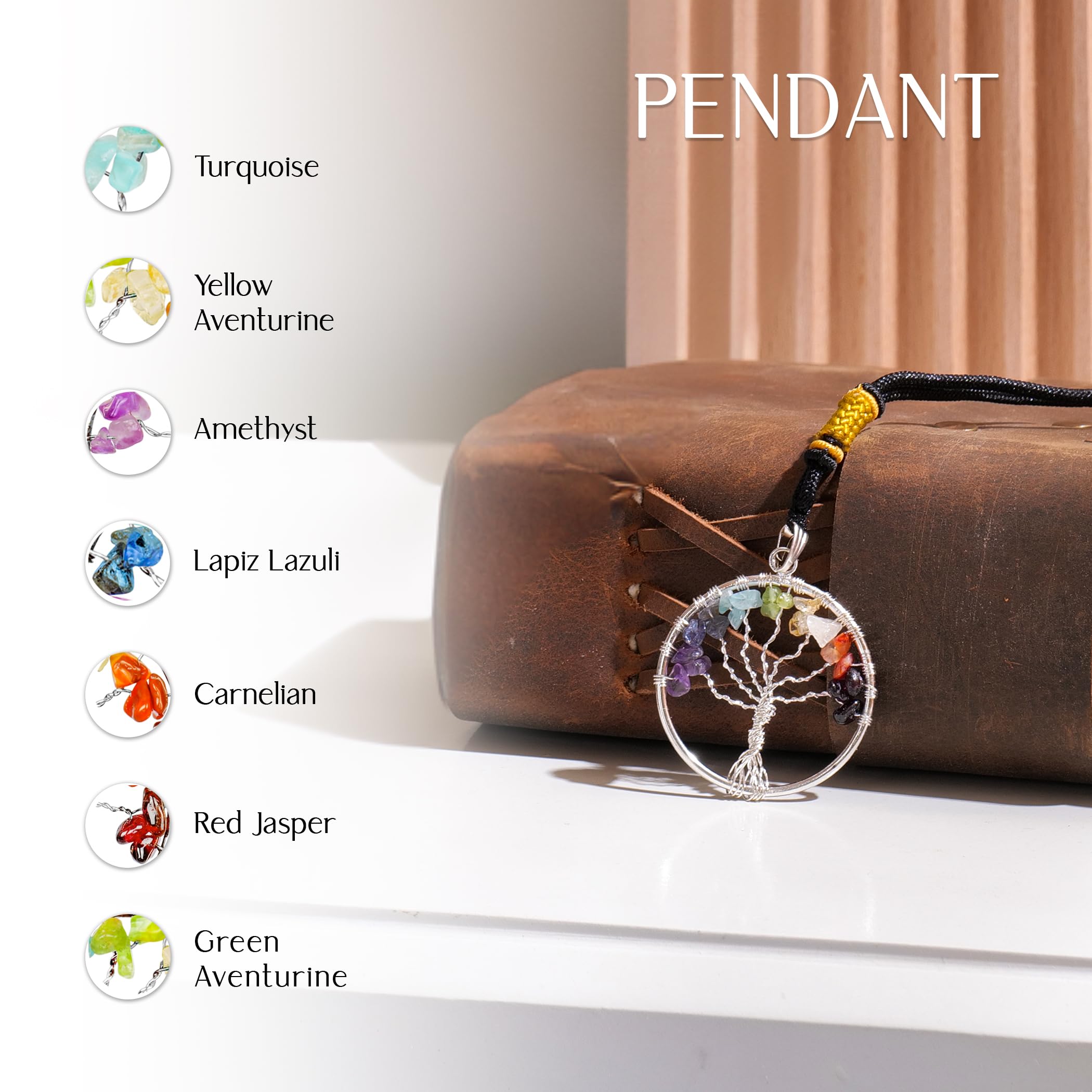 ABHISUBYA Crystal Tree shelf decor adds natural sparkle and harmony.