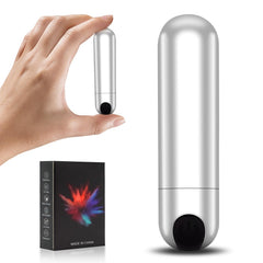 Abseis handheld massager in sliverblack, waterproof USB-rechargeable design for on-the-go relief.