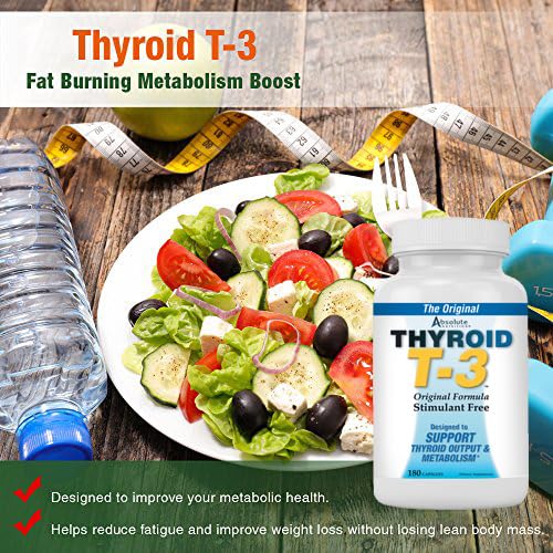 Close-up of Absolute Nutrition Thyroid T-3 capsule texture