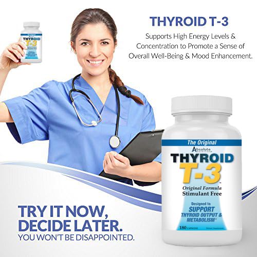Absolute Nutrition Thyroid T-3 label noting soy content
