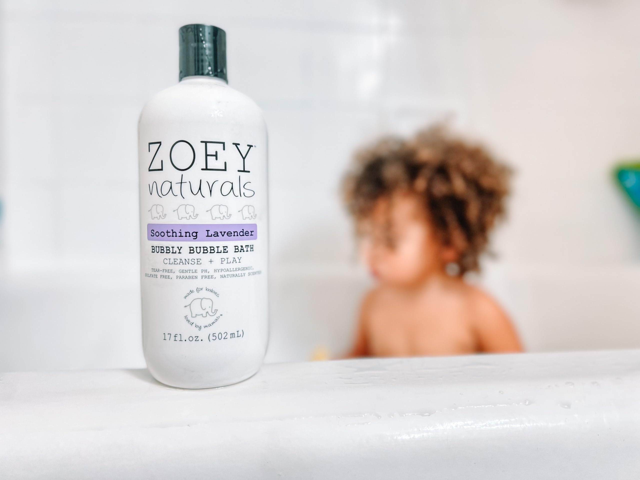 Zoey Naturals avocado oil detail emphasizes nourishing moisture for delicate skin.