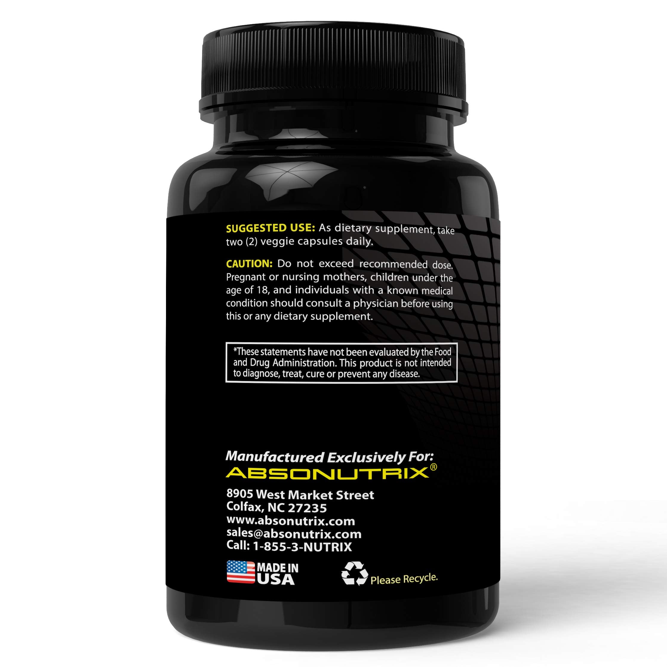 Close-up of Absonutrix 85% fucoidan capsules for convenient daily use.
