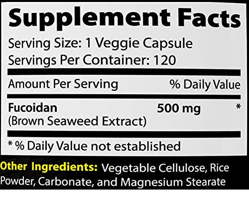 Absonutrix Laminaria Japonica seaweed source shown for natural supplement.