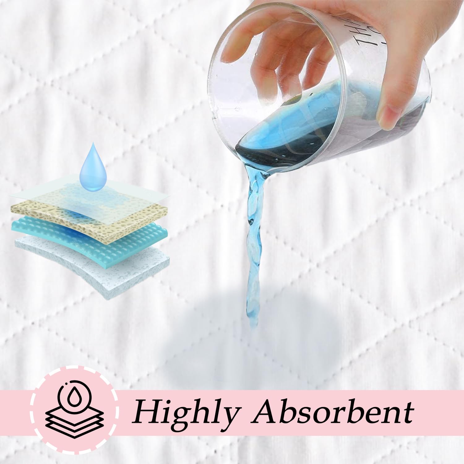 AbsorbEase USA-made stitching demonstrates durable, long-lasting quality.
