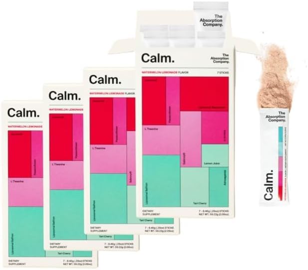 The Absorption Company Calm Drink Stick mix being poured into water for a soothing ritual.