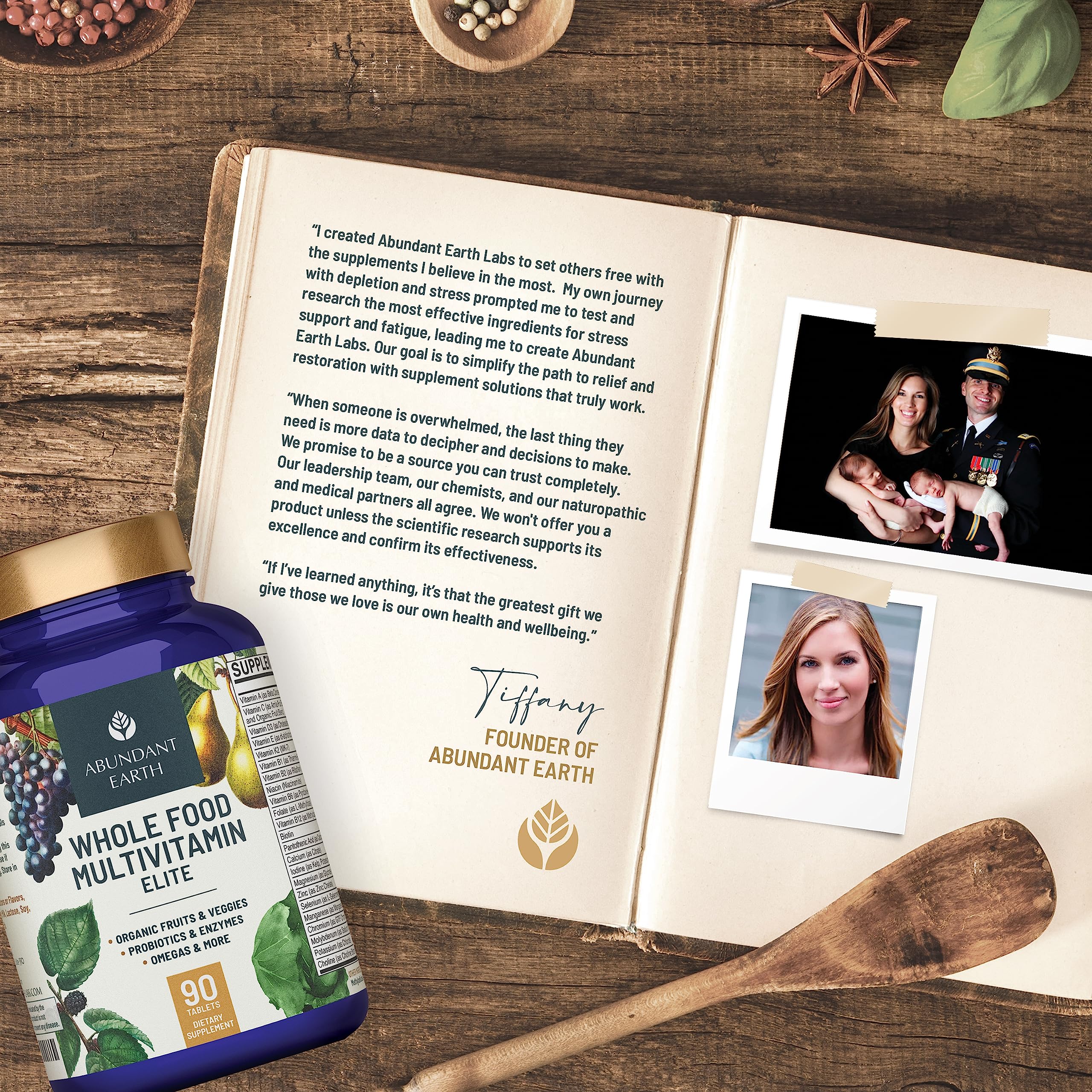 Non-GMO plant-based ingredients highlighted on the label.