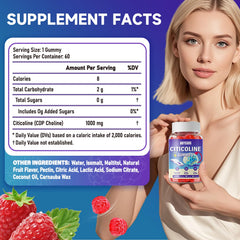 ABYSSUS CDP Choline Gummies closeup texture emphasizing high potency benefits