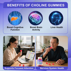 ABYSSUS CDP Choline Gummies on plate demonstrate convenient daily use