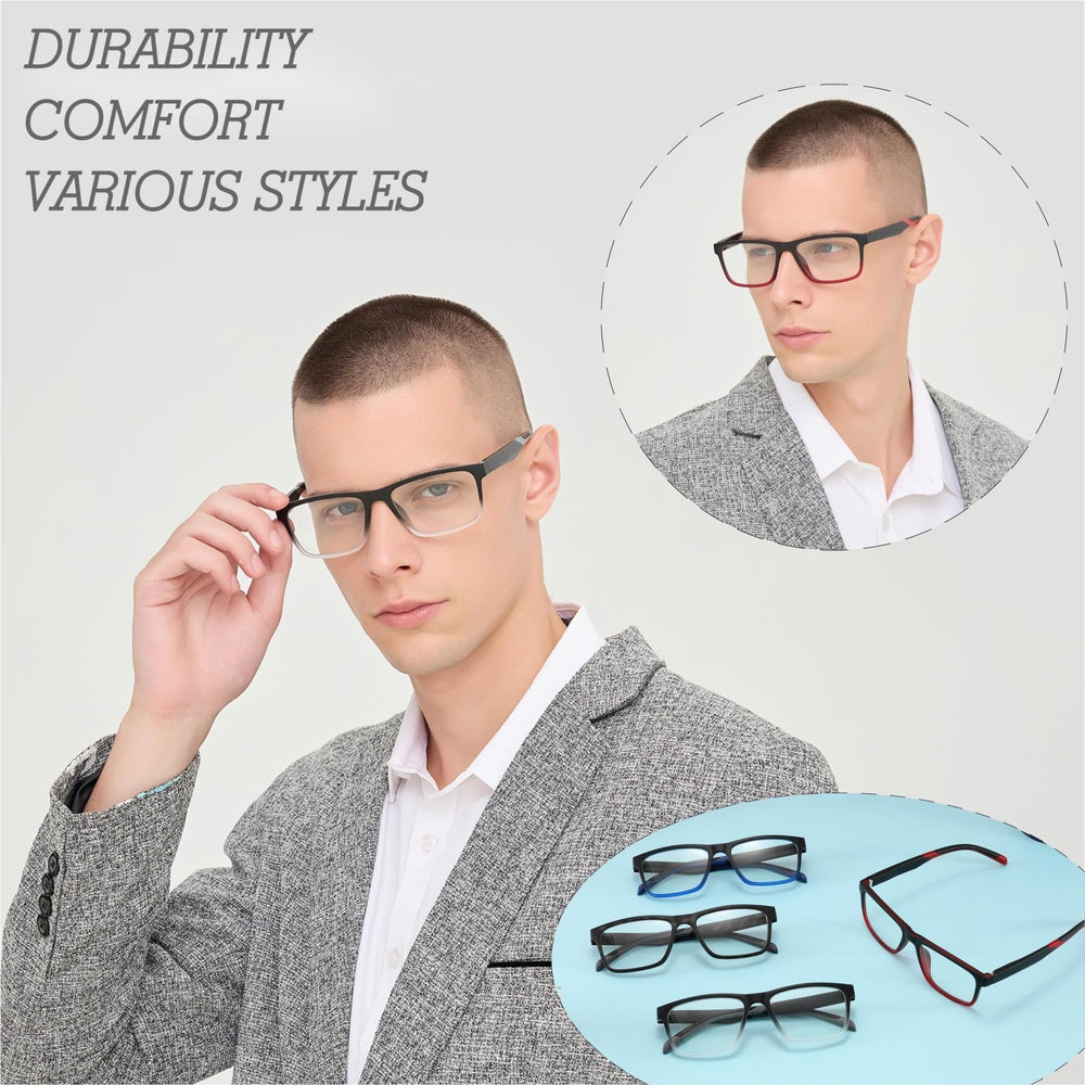 acavefox reading glasses frame side view highlights sleek, durable construction for all-day comfort