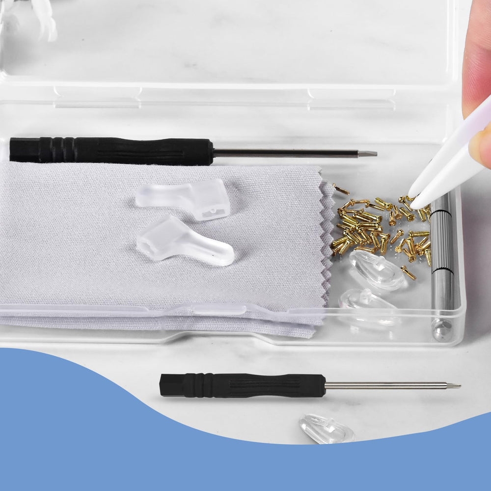 AccEncyc plastic tweezer for grasping tiny screws with steady control