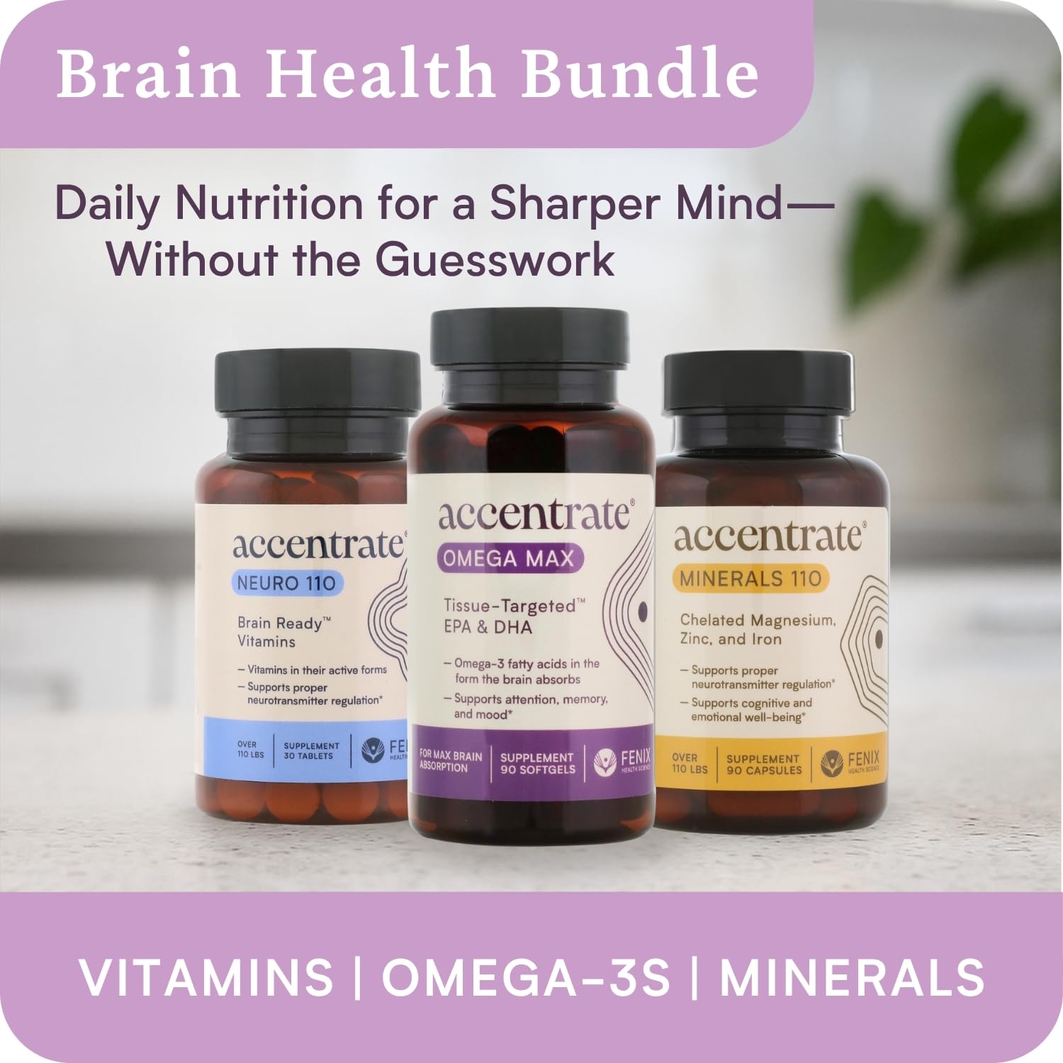 Accentrate Omega Max visual dose references 6x higher absorption.