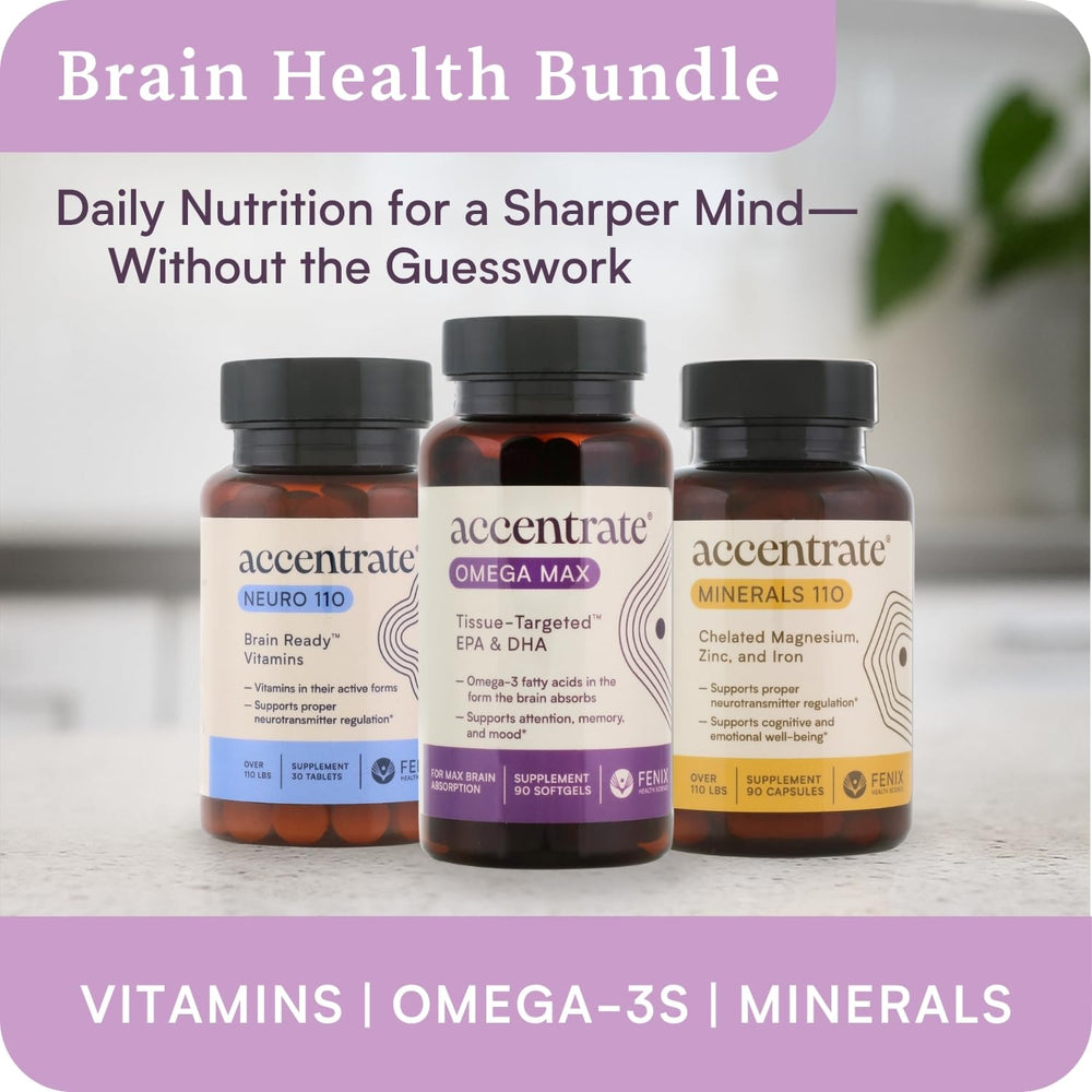 Accentrate Omega Max visual dose references 6x higher absorption.