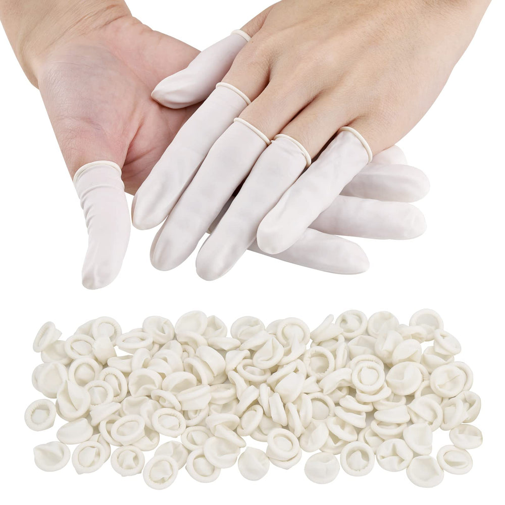 acDesign protectores de dedos blancos para manejo preciso en electrónica.