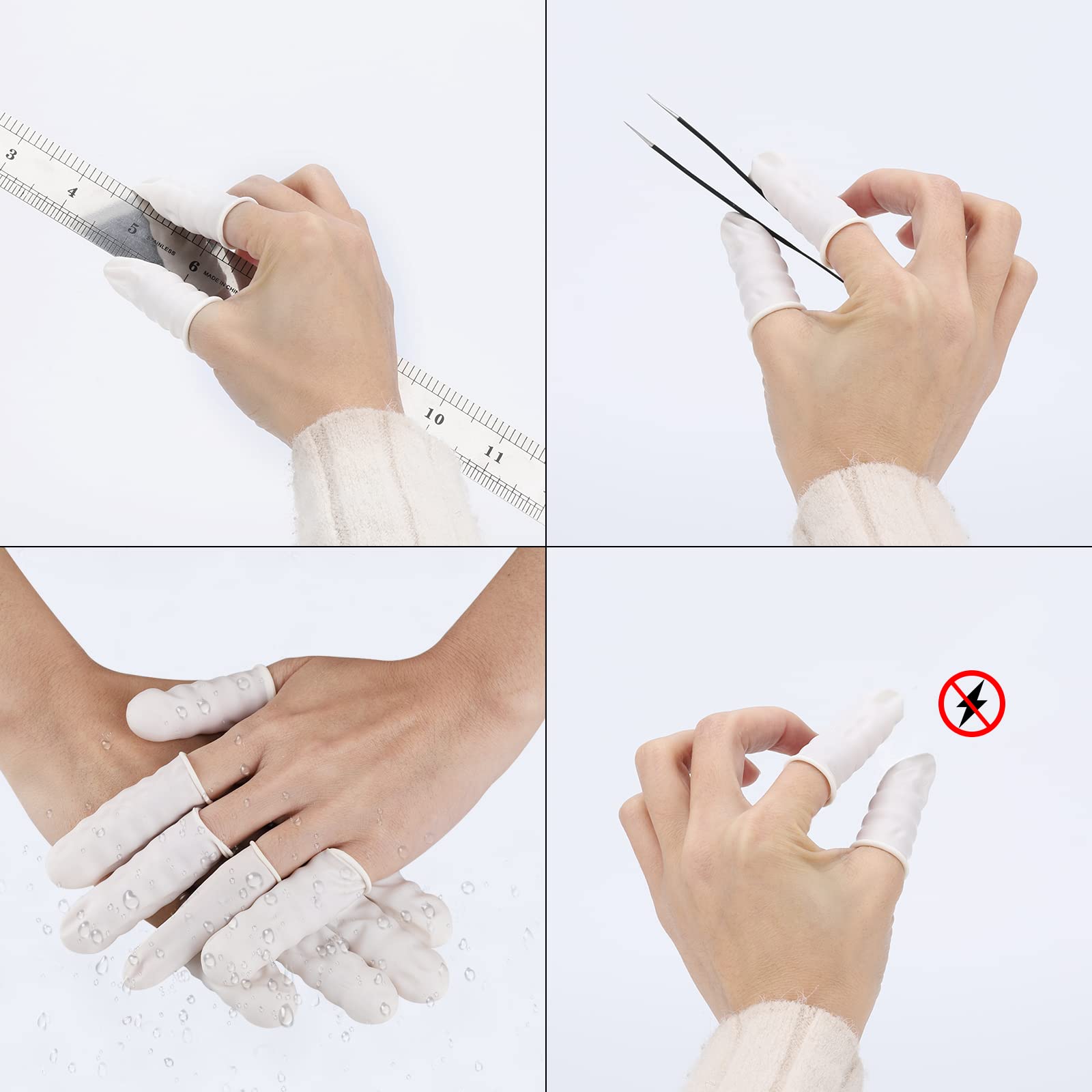 acDesign dedos transpirables y flexibles para uso prolongado.