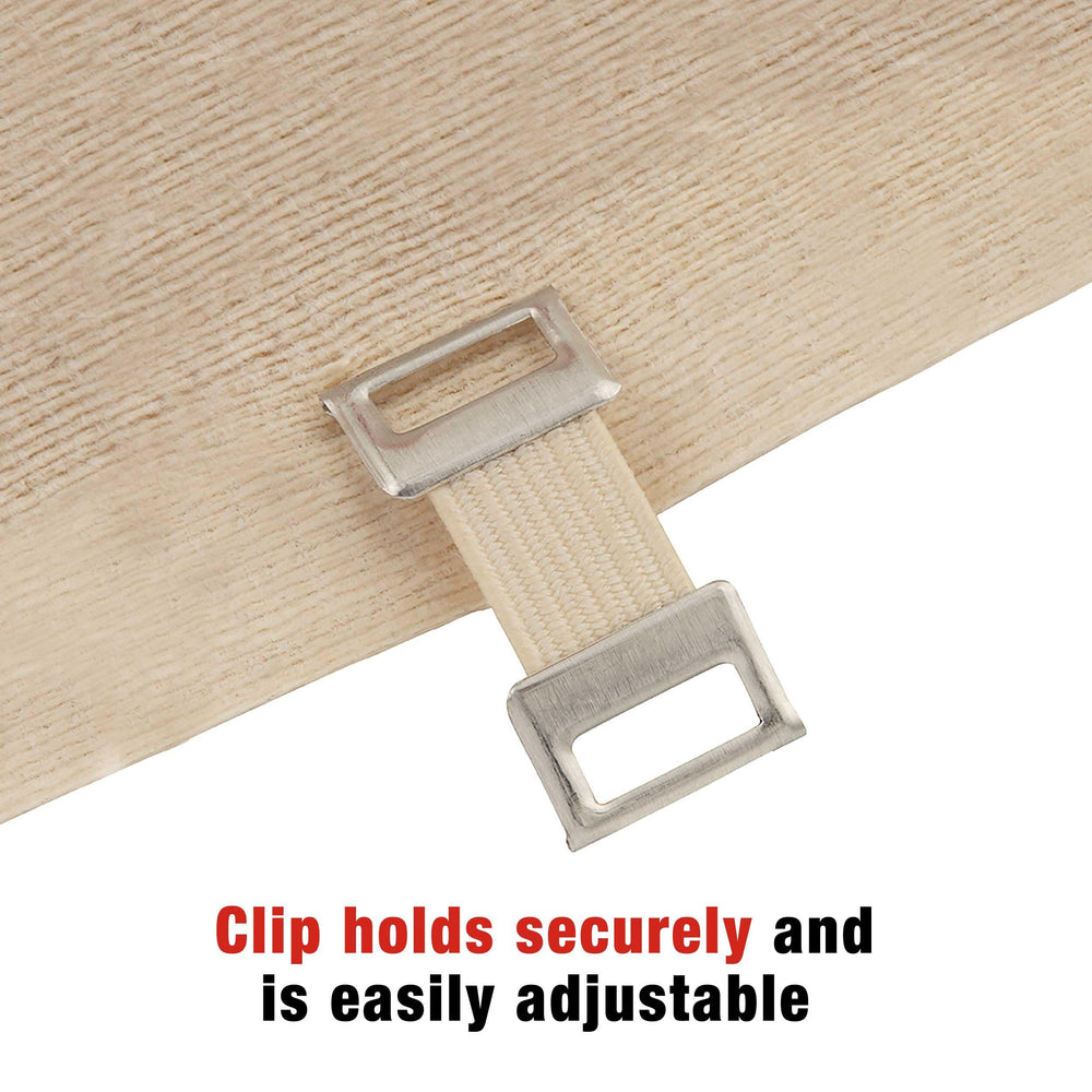 ACE Banda elástica con clips de ajuste seguro para sujeción estable.