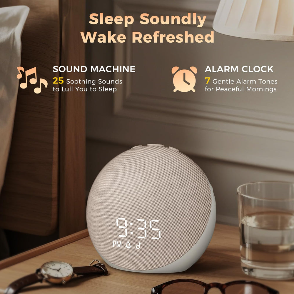Acedeck 25 calming sounds including white noise and ocean for sleep improvement