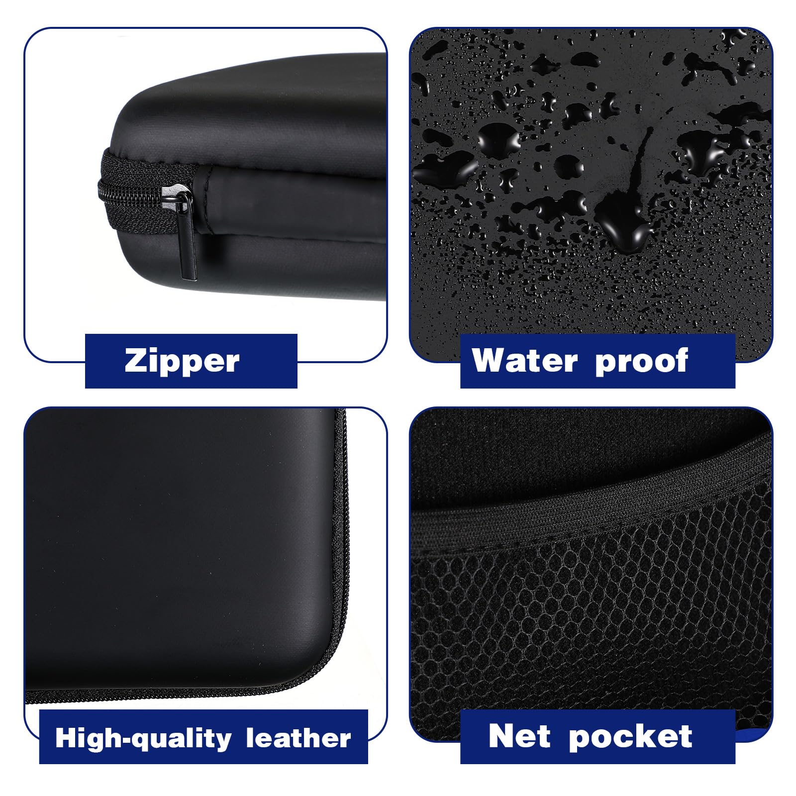 Acellegic peptide case in black nylon material demonstrates durable construction.