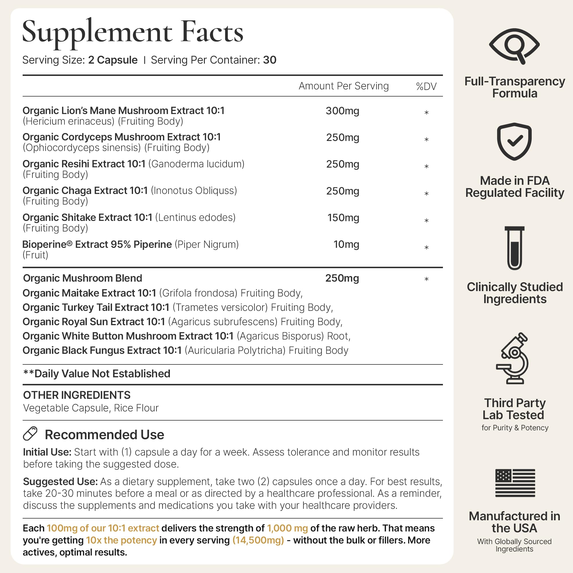 Capsules pour from ACEWORKZ bottle, suggesting easy daily dosing.