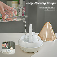 AChoice4U Volcano Diffuser seven-color lights set mood.