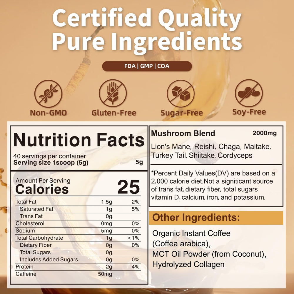 ACLINKI Organic Mushroom Coffee tasting sip highlights smooth flavor and balanced caffeine.