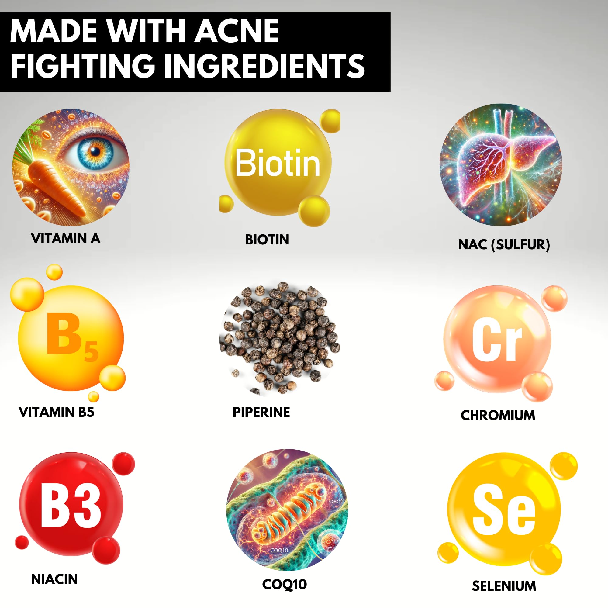 Acnetame outer packaging emphasizes US GMP quality