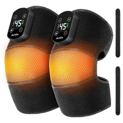 Actda cordless knee massager, battery view, showcases portability and long-lasting heat on the go.