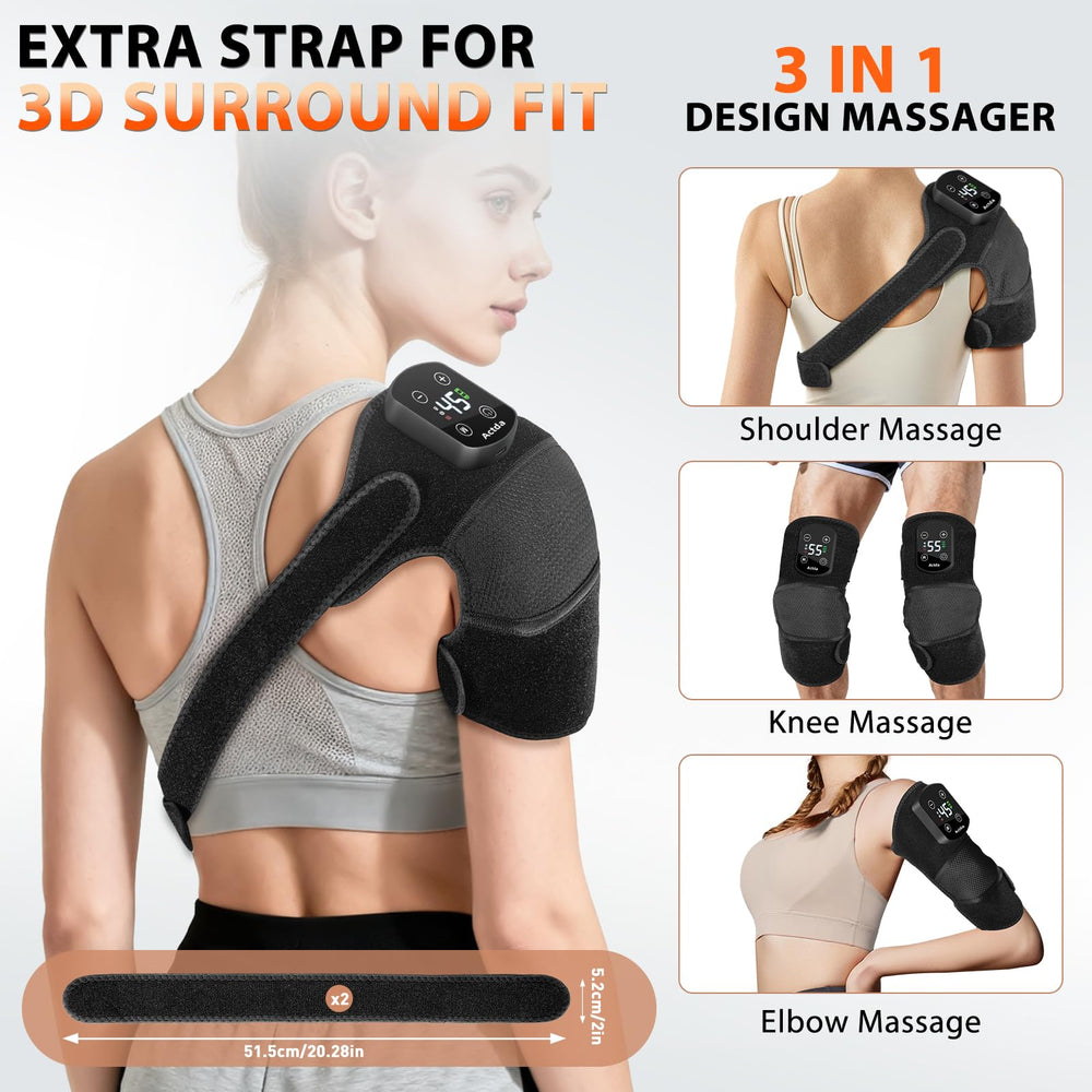 Actda knee massager soft velvet fabric ensures gentle skin contact.